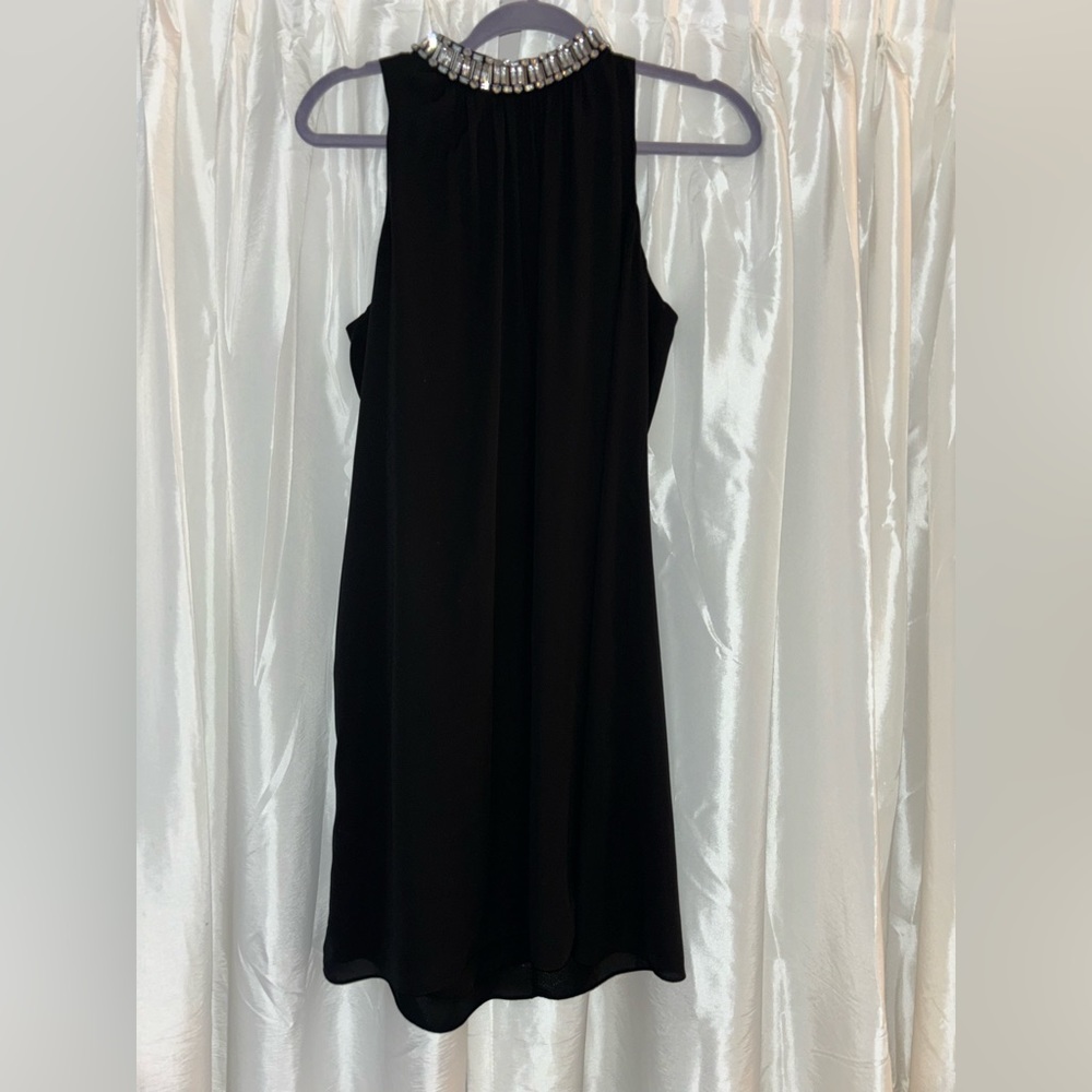 High neck beaded dress
